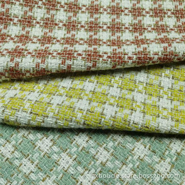 Boucle fashion Houndstooth checked design fabric